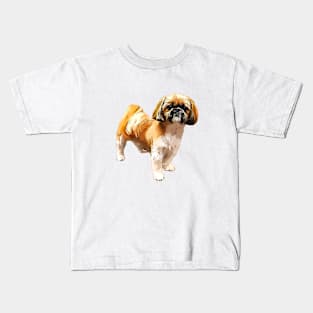 Shih Tzu Standing Kids T-Shirt